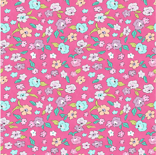 Liberty Ditsy Raspberry (September Pre-Order) - Fabric
