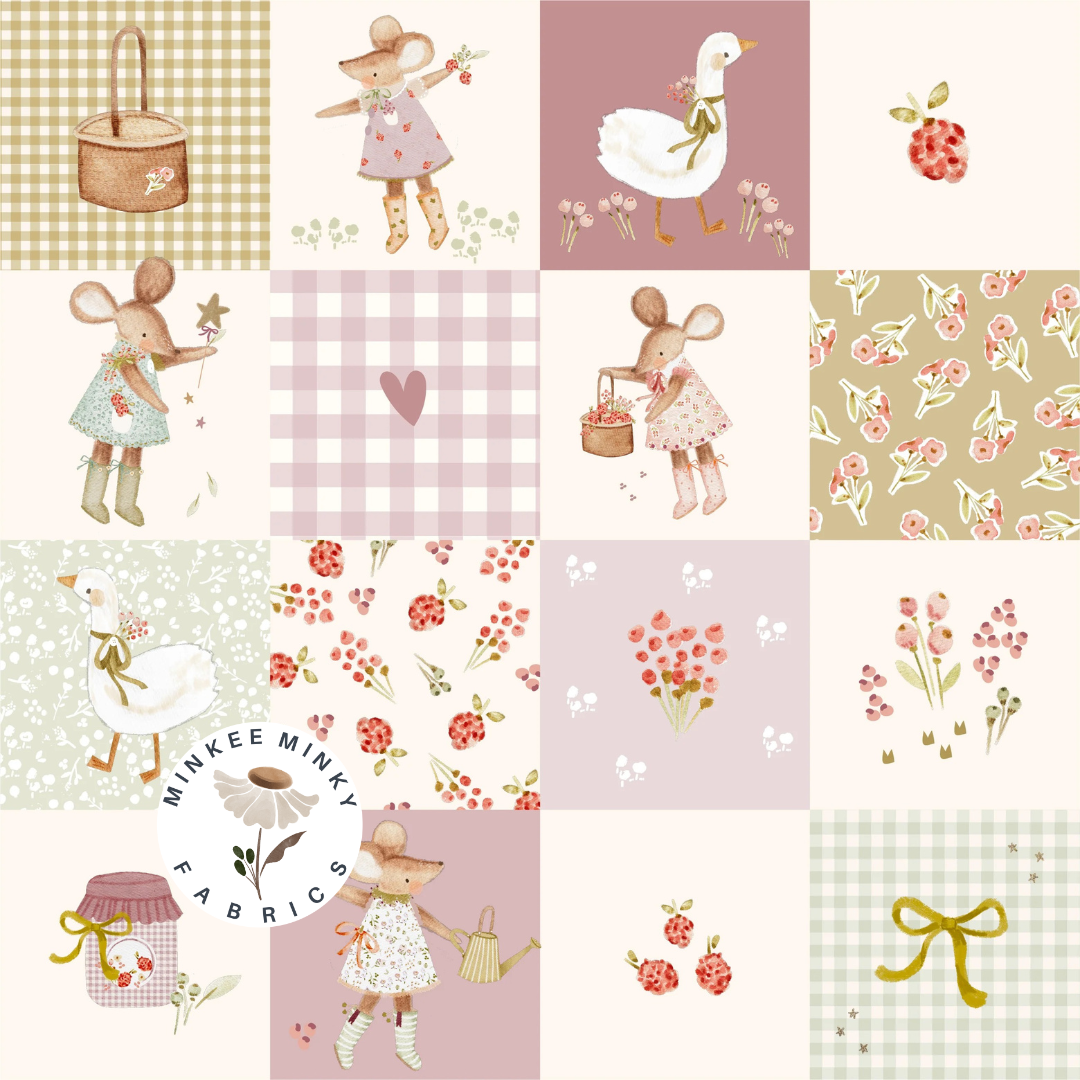 Mini Mouse Patchwork (May Pre-Order) - Fabric