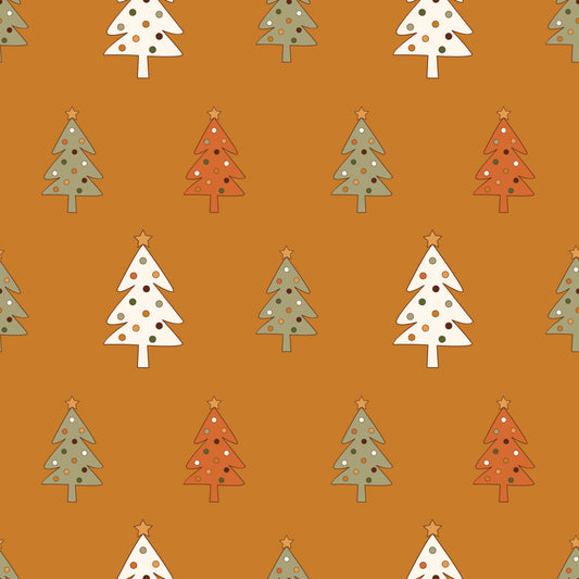 Mustard Christmas Tree (June Pre-Order) - Fabric