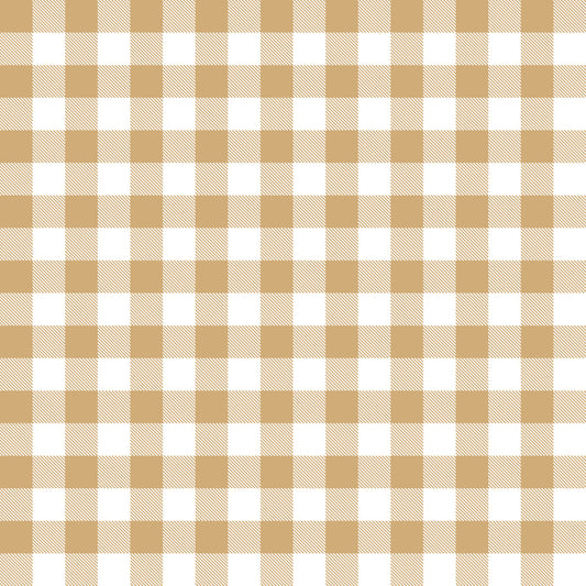 Gingham Oatmeal - Woven Fabric