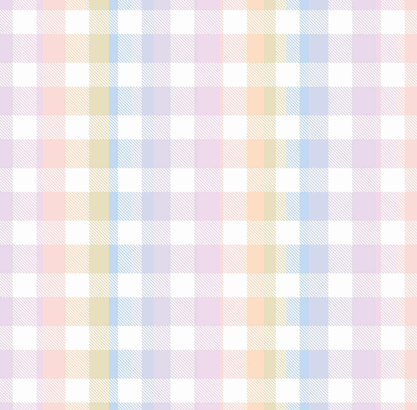 Pastel Gingham (September Pre-Order) - Fabric