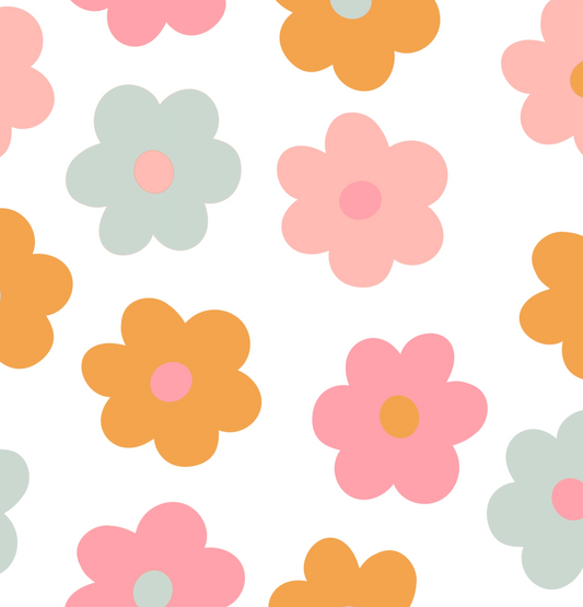 Pastel Pop Florals (September Pre-Order) - Fabric