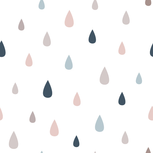 Pastel Raindrops (September Pre-Order) - Fabric
