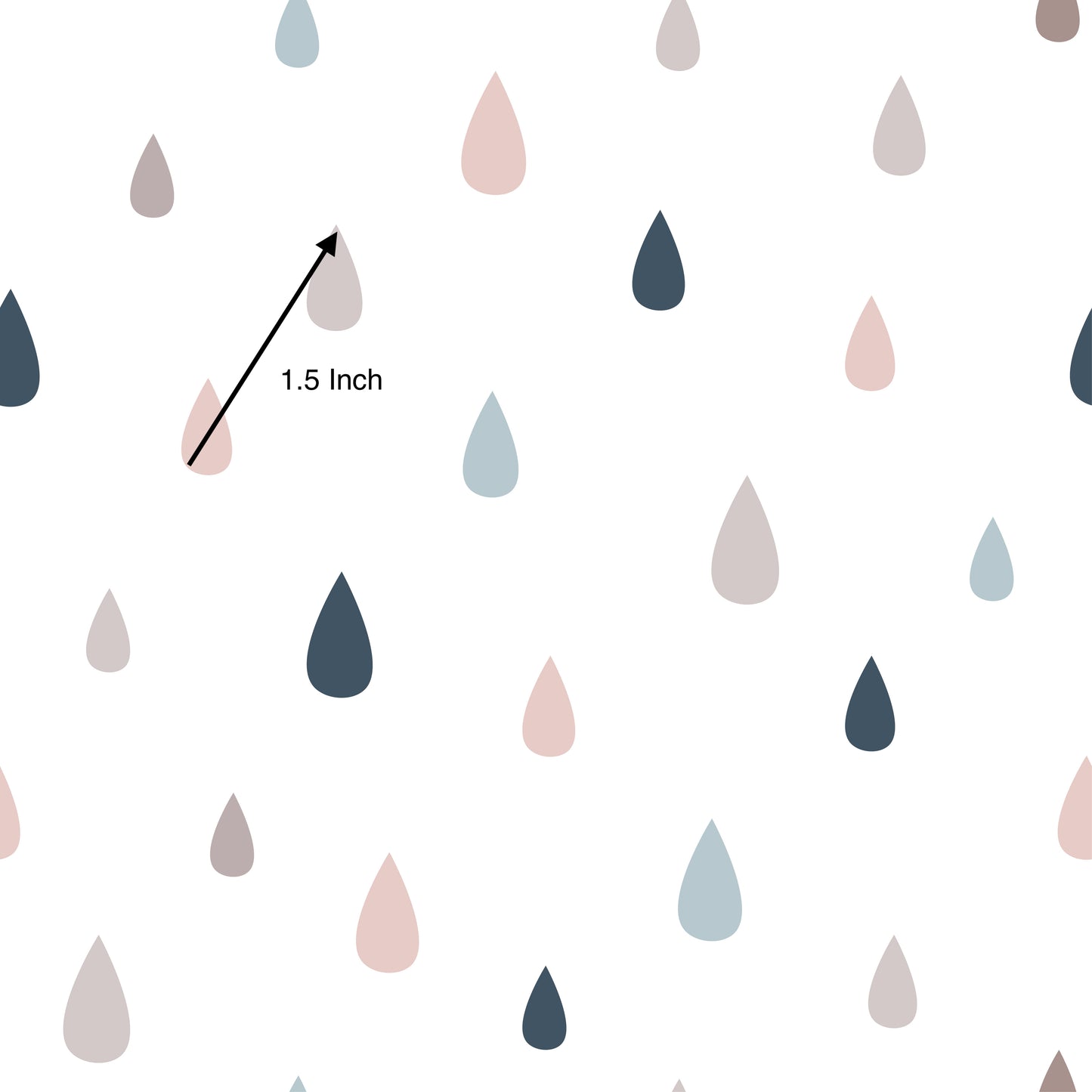 Pastel Raindrops (September Pre-Order) - Fabric
