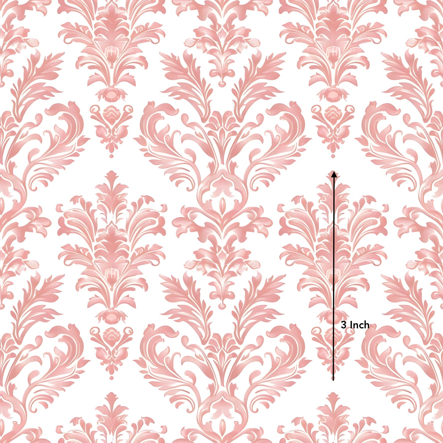 Peachy Damask (March Pre-Order) - Fabric