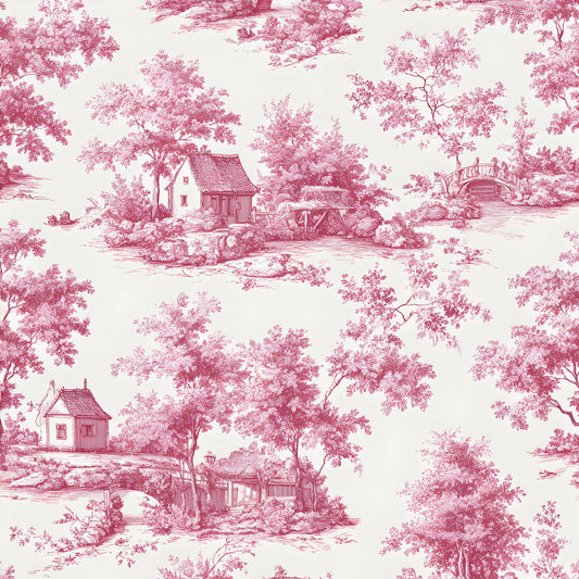 Pink Countryside Sketch (March Pre-Order) - Fabric