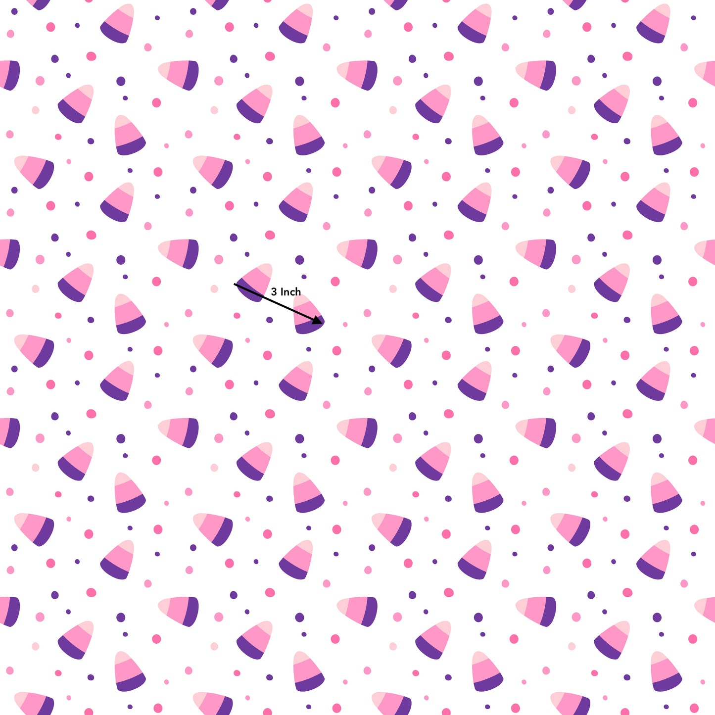 Pink & Purple Candy Corn (June Pre-Order) - Fabric