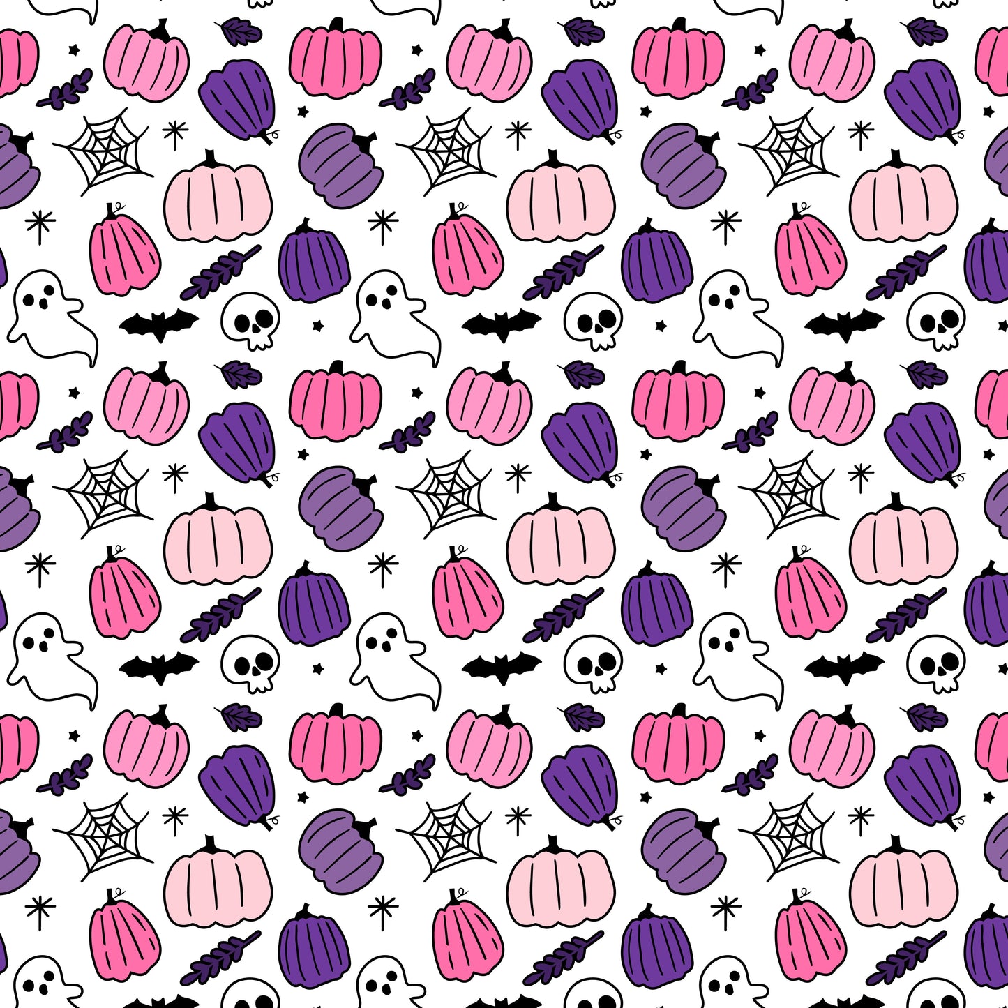 Pink & Purple Halloween Medley (June Pre-Order) - Fabric