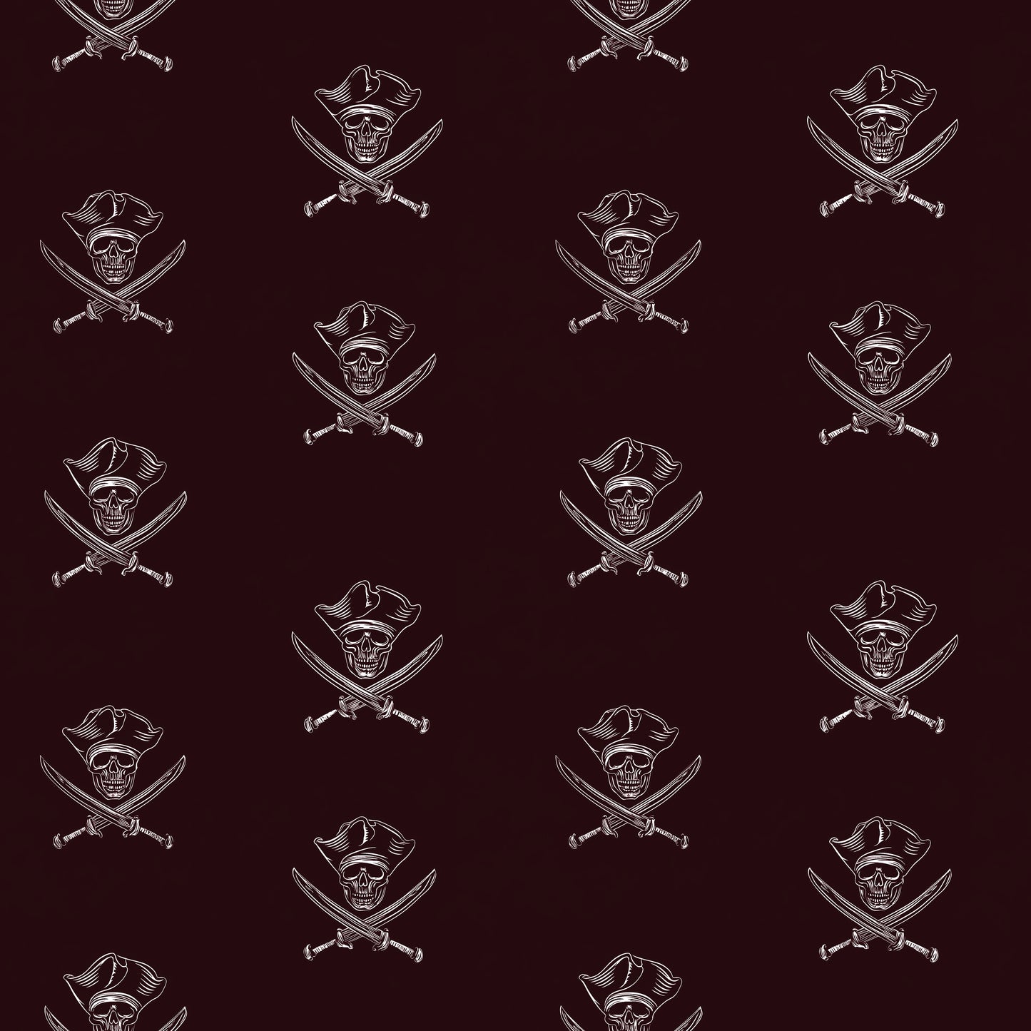 Pirate Logo Black/Maroon/Blue (September Pre-Order) - Fabric