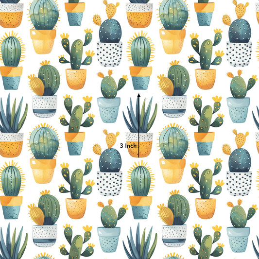 Potted Cactus (August Pre-Order) - Fabric