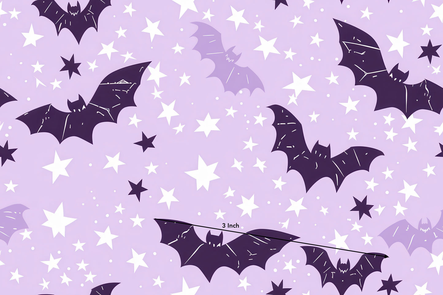 Purple Bats (June Pre-Order) - Fabric