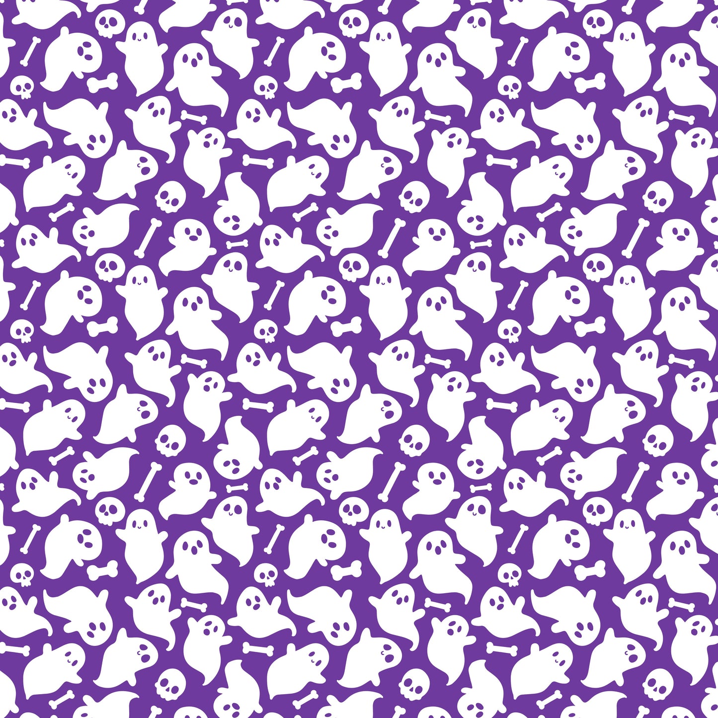 Purple Ghosts (June Pre-Order) - Fabric