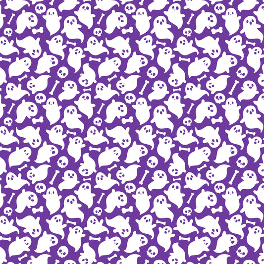 Purple Ghosts (June Pre-Order) - Fabric