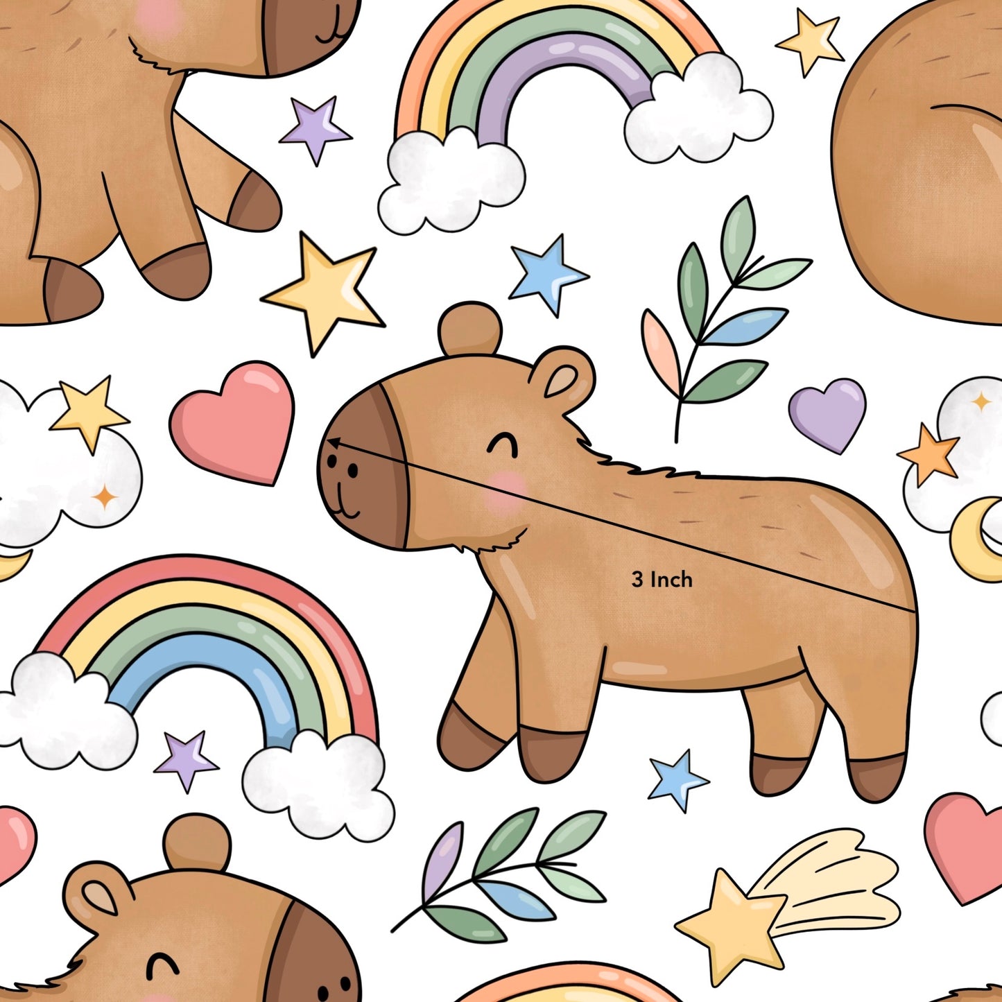 Rainbow Cappy (March Pre-Order) - Fabric