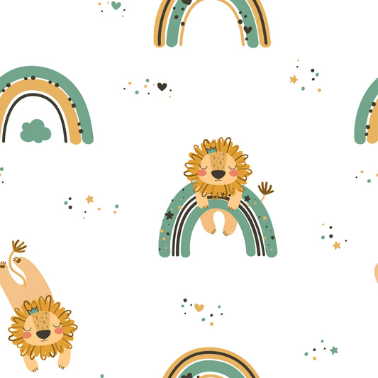 Rainbows and Lions (September Pre-Order) - Fabric