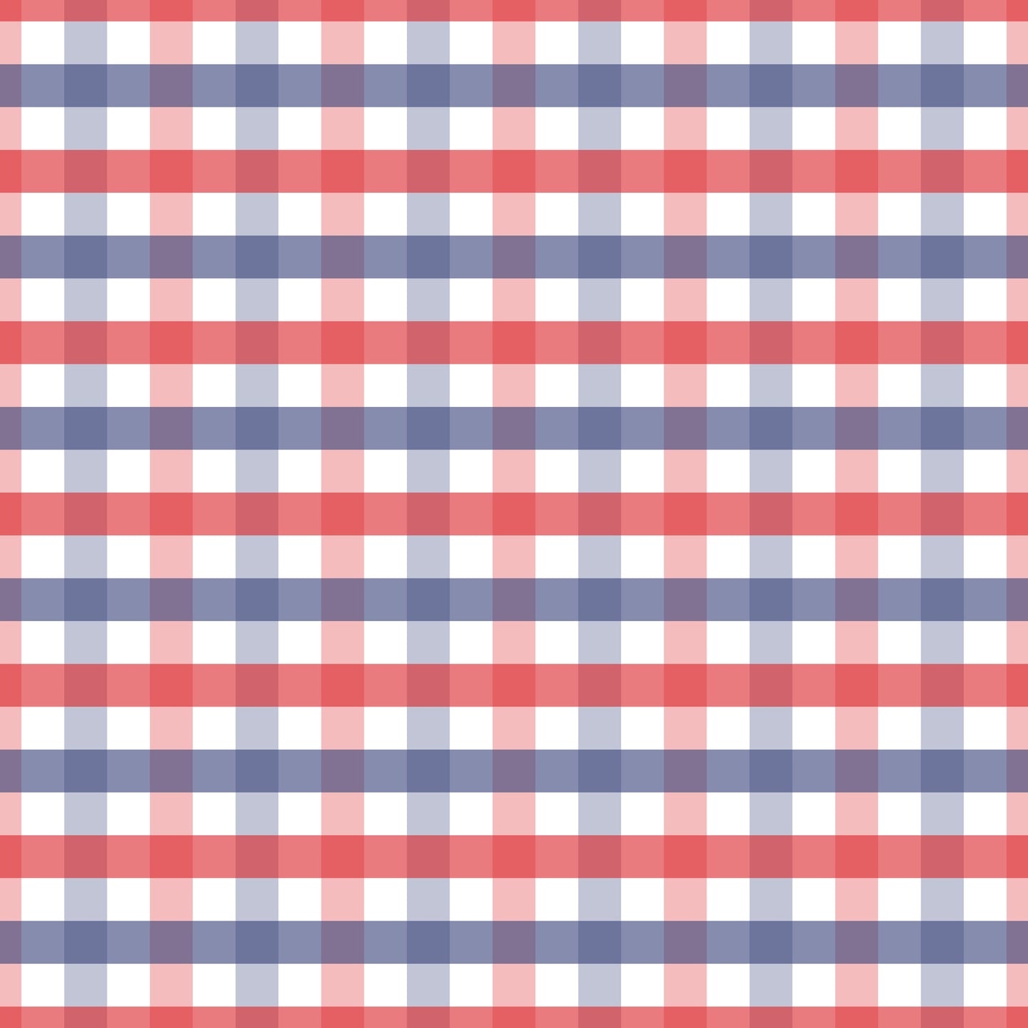 Red & Navy Gingham (September Pre-Order) - Fabric