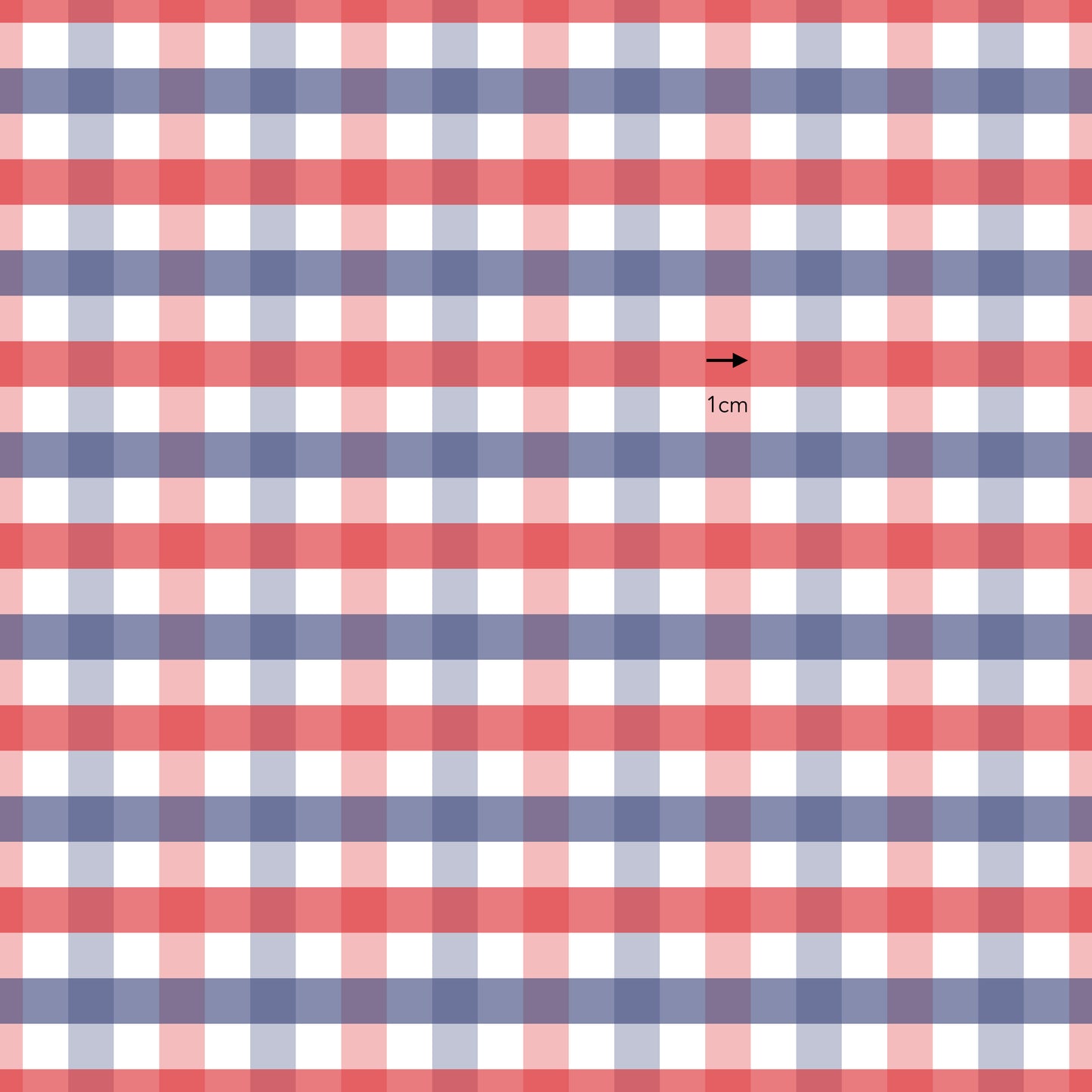 Red & Navy Gingham (September Pre-Order) - Fabric