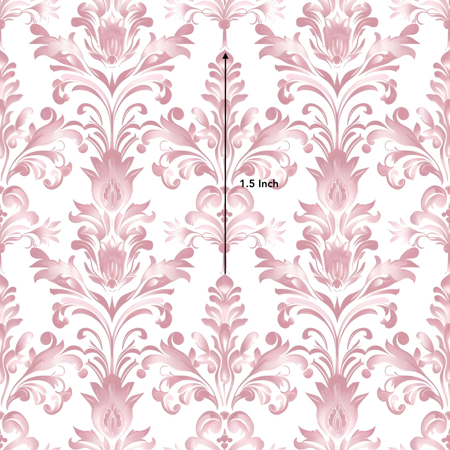 Rose Gold Damask (March Pre-Order) - Fabric