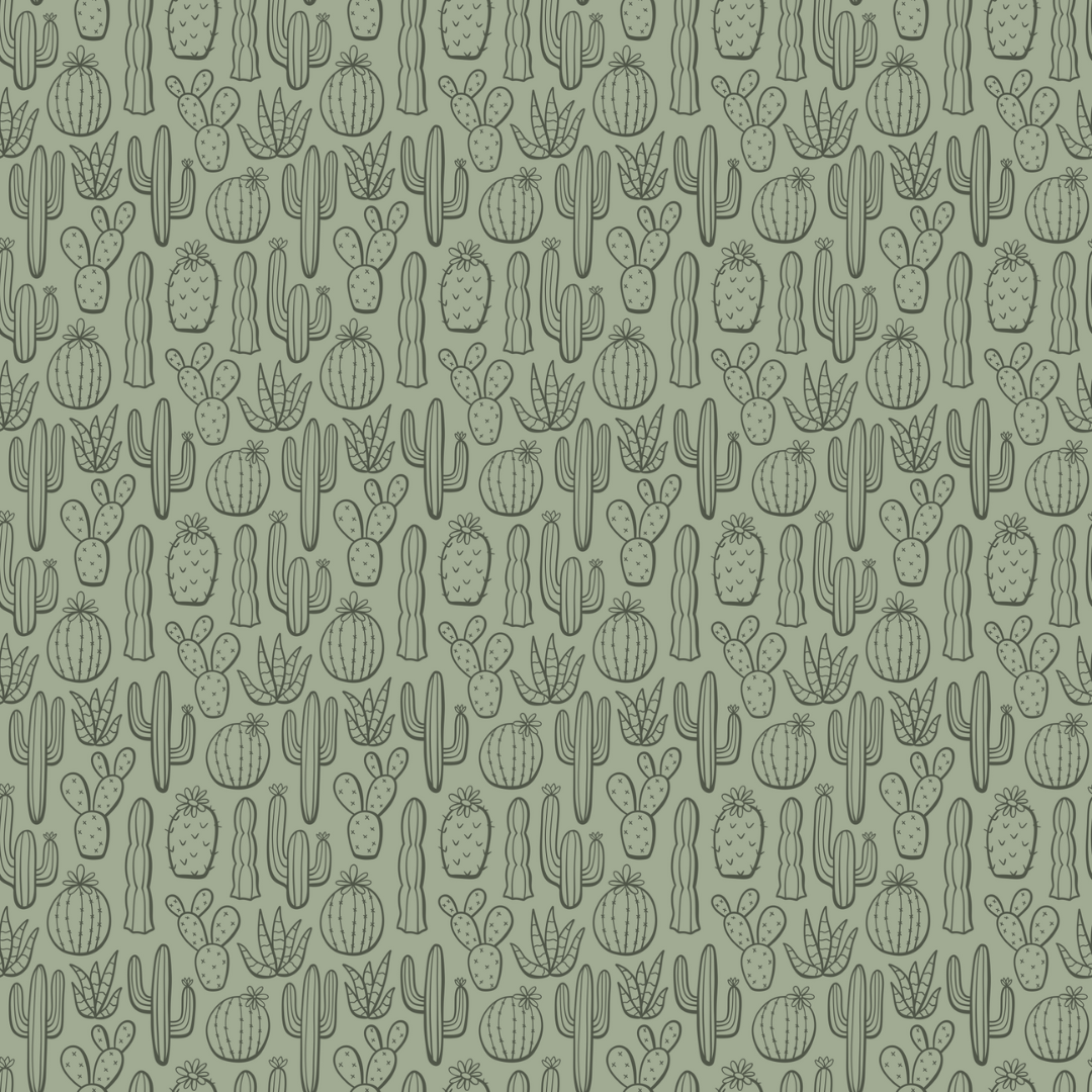 Sage Cactus (July Pre-Order) - Fabric