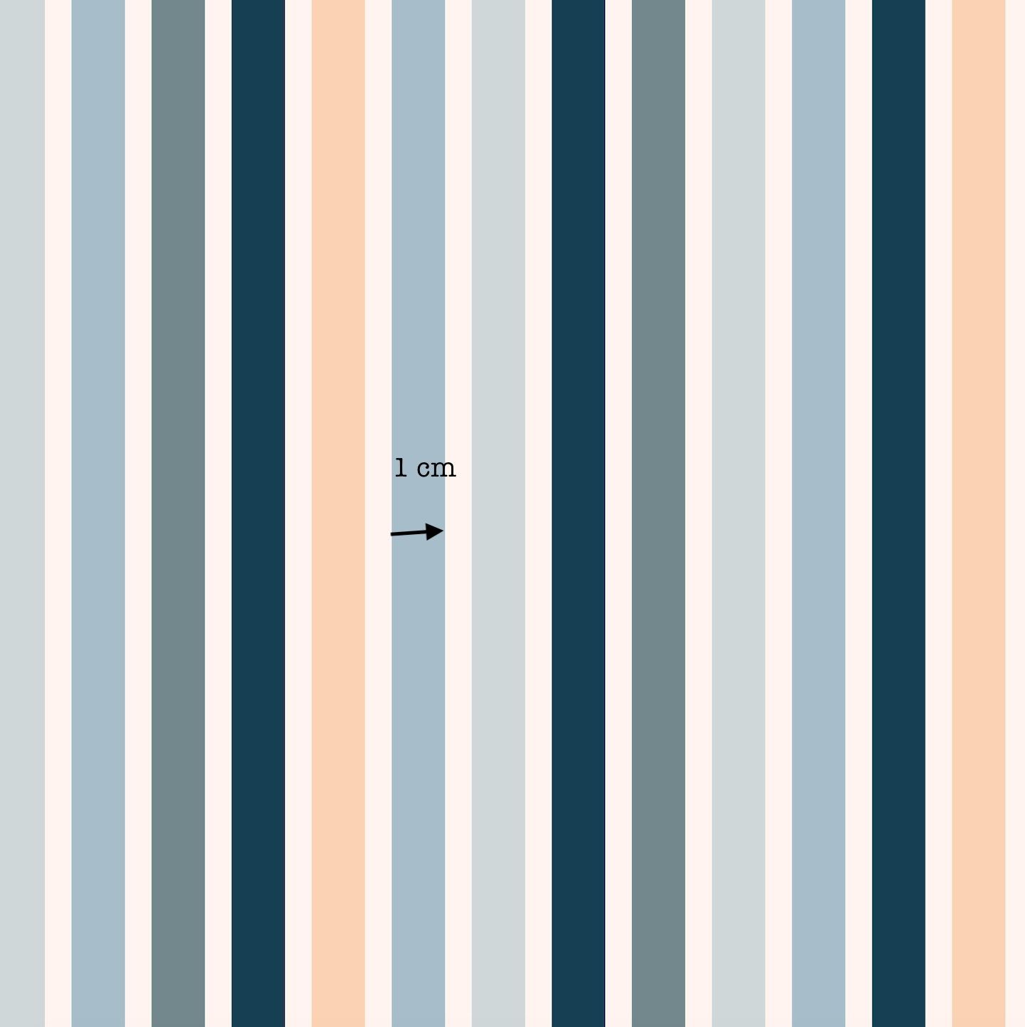 Blue Boho Stripes (September Pre-Order) - Fabric