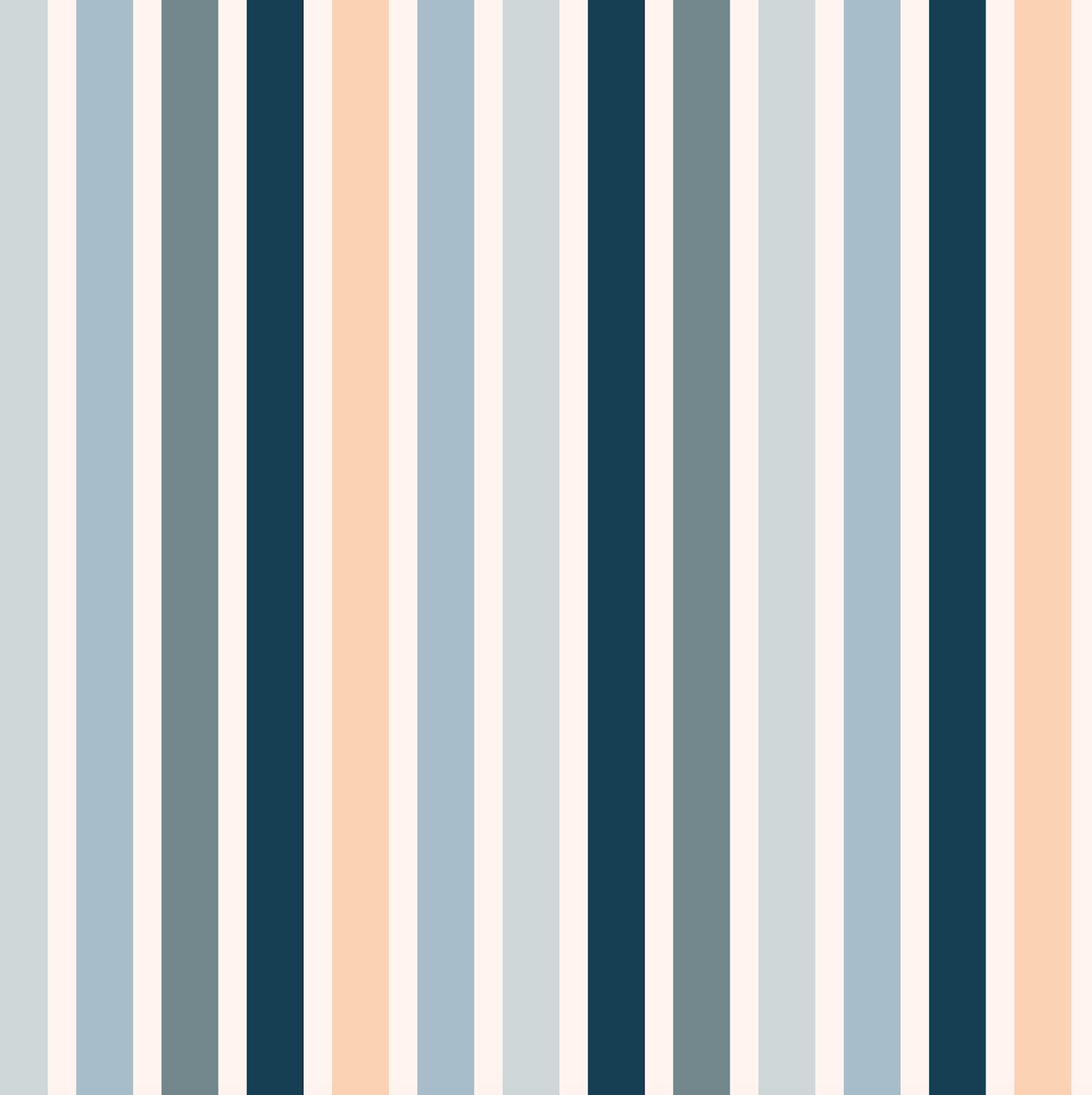 Blue Boho Stripes (September Pre-Order) - Fabric