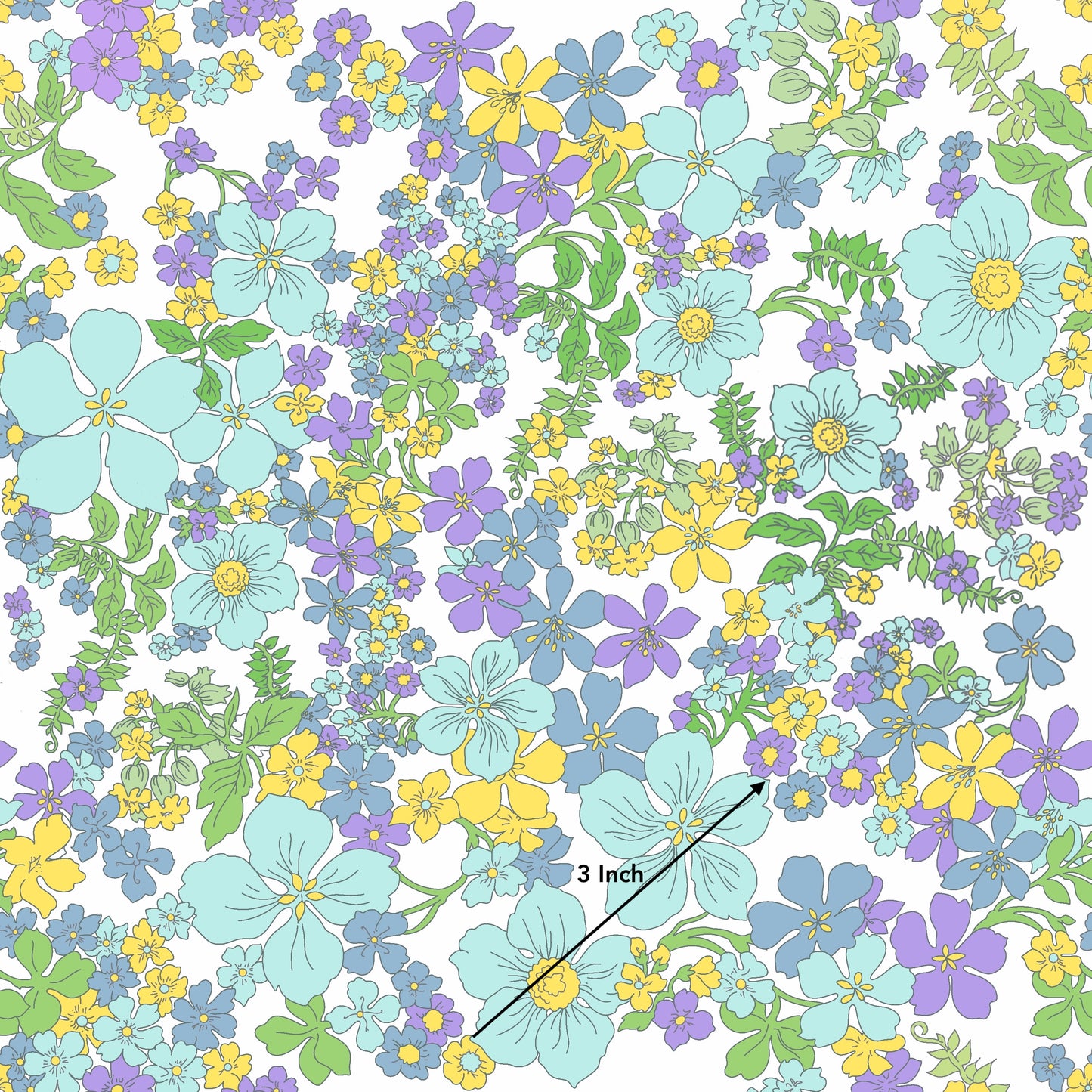 Sofia Floral on White (March Pre-Order) - Fabric