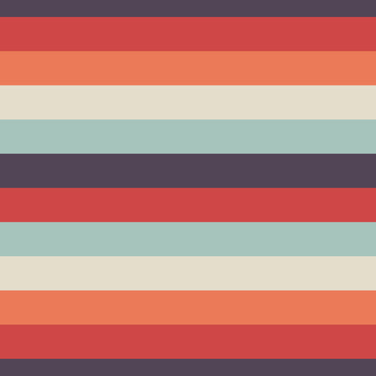 Summer Muted Orange Stripe Combo (September Pre-Order) - Fabric