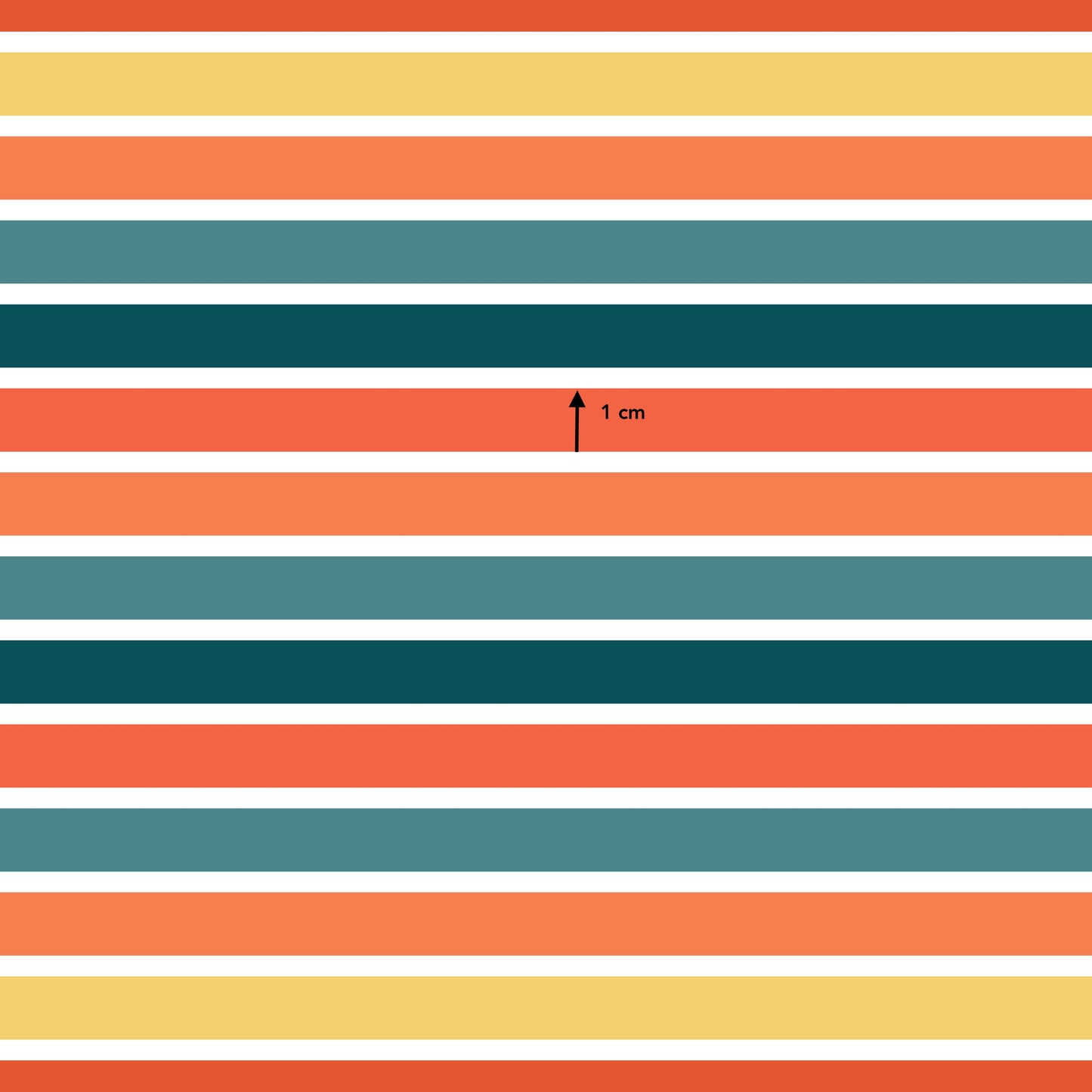 Summer Orange Stripe Combo (September Pre-Order) - Fabric