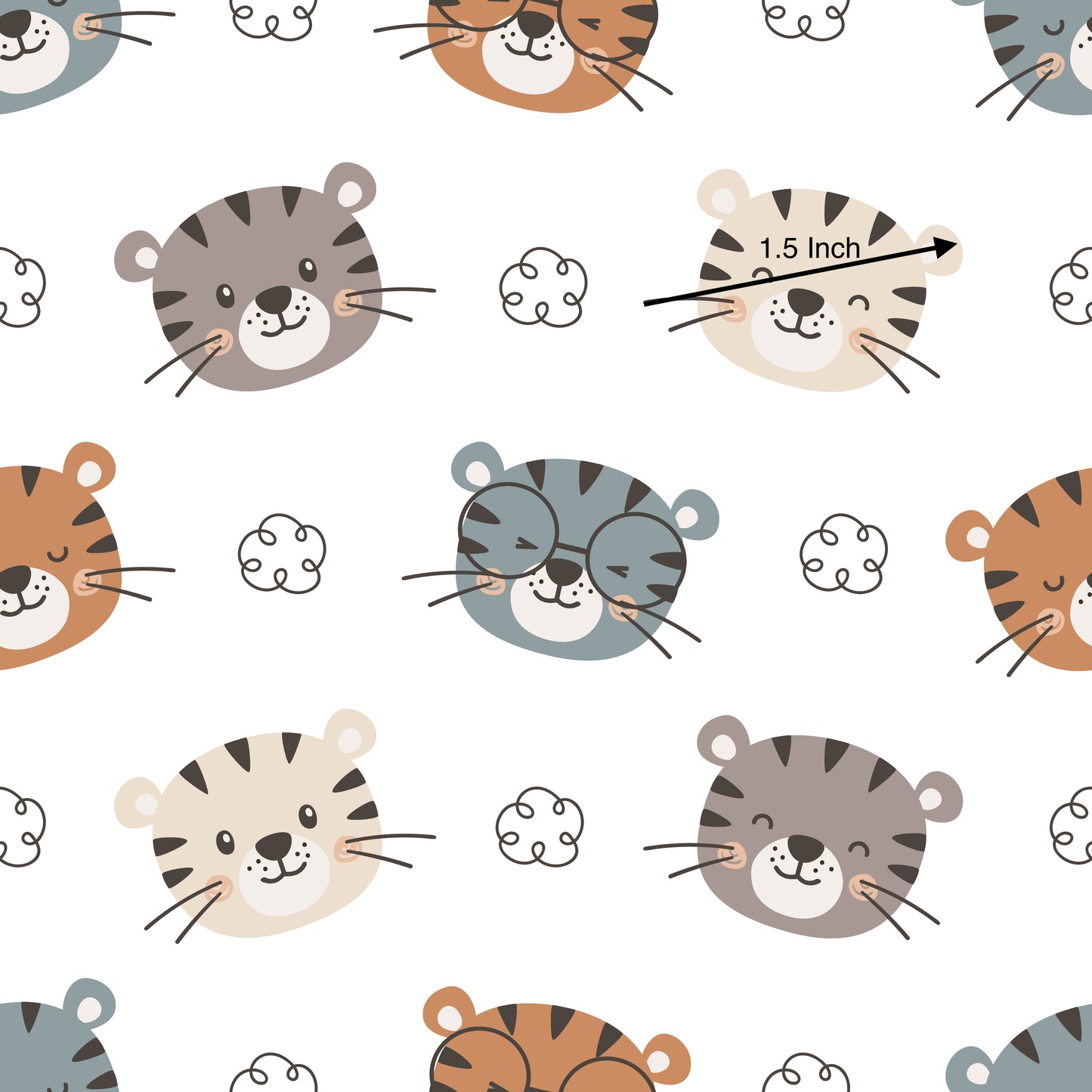 Tiger Smiles (May Pre-Order) - Fabric
