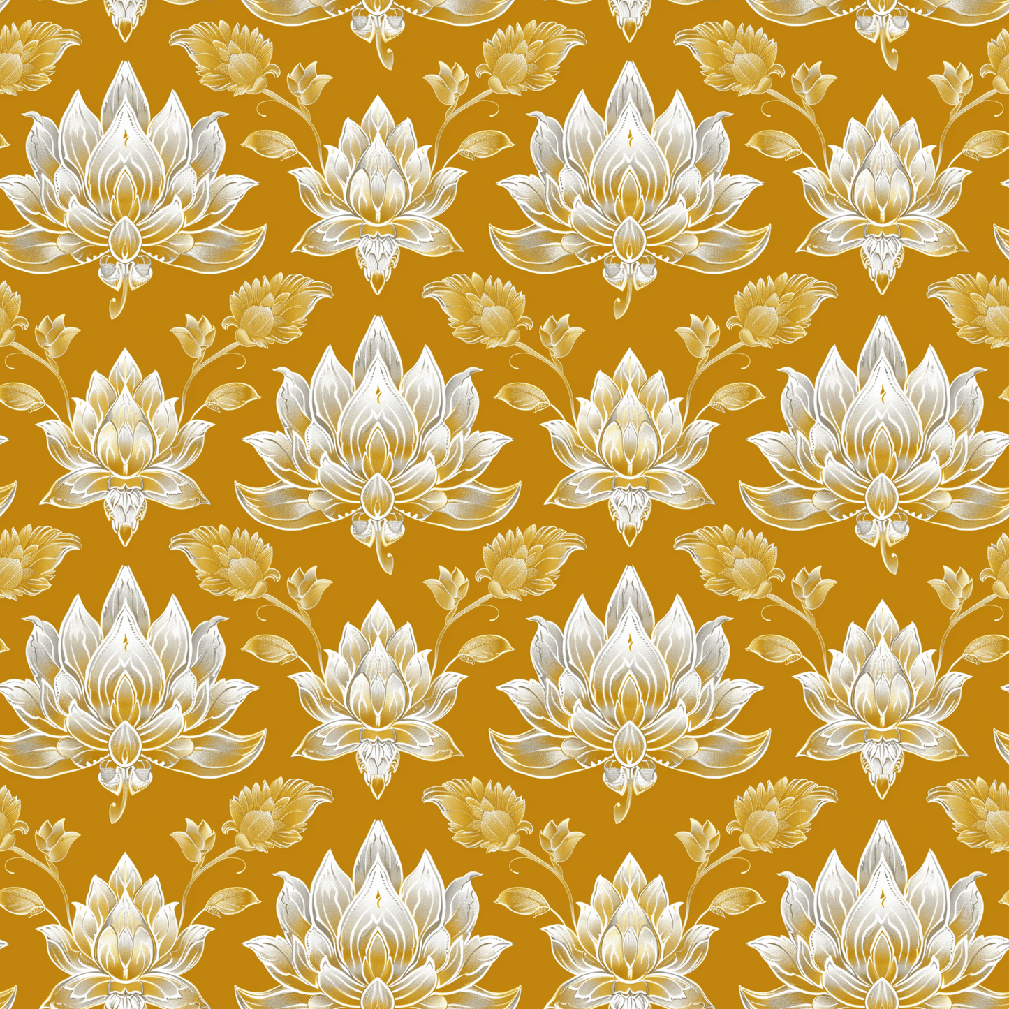 Turmeric Lotus (September Pre-Order) - Fabric