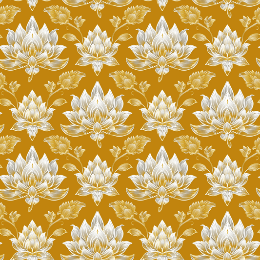 Turmeric Lotus (September Pre-Order) - Fabric