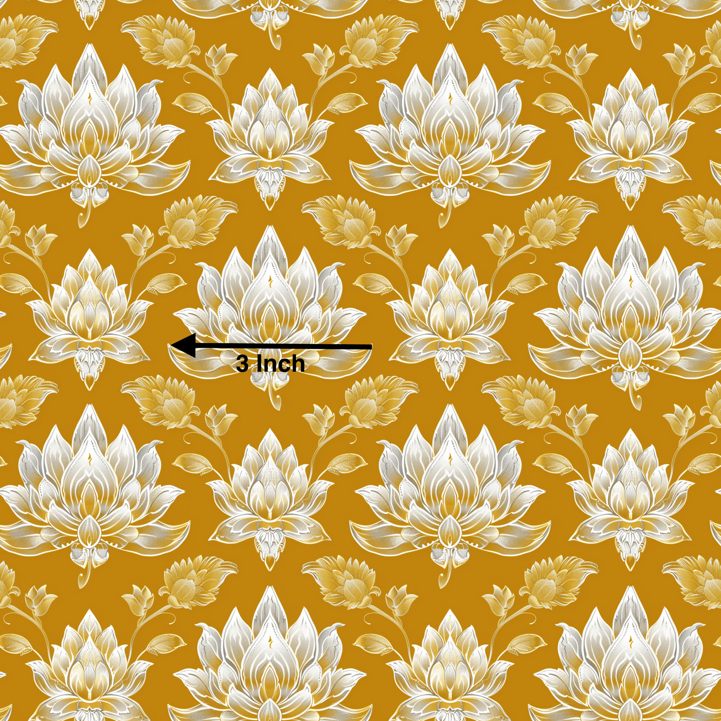 Turmeric Lotus (September Pre-Order) - Fabric