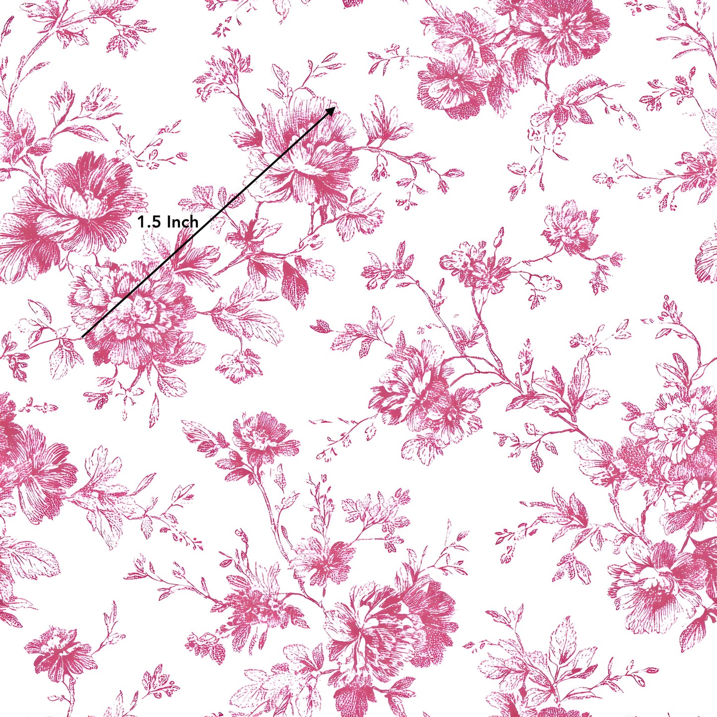 Vintage Pink Flowers (March Pre-Order) - Fabric