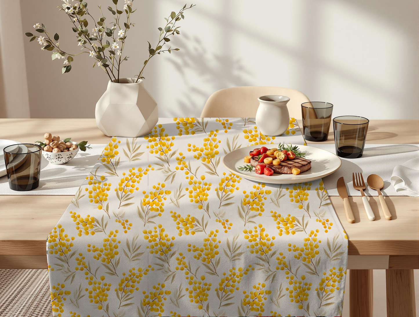 Wattle on Ivory (March Pre-Order) - Fabric