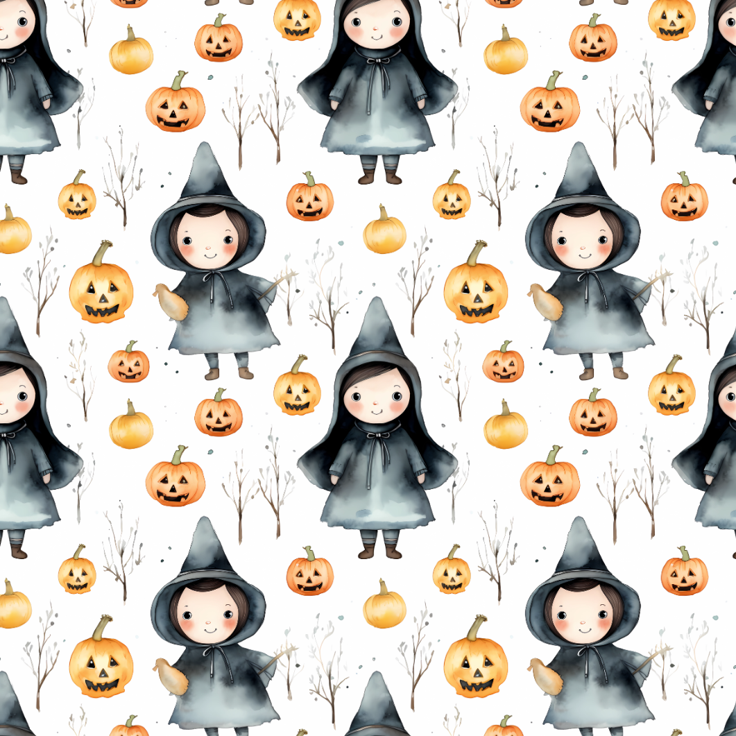Witches & Pumpkins (June Pre-Order) - Fabric