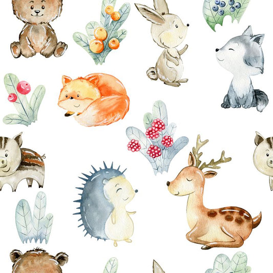 Watercolour Woodland (September Pre-Order) - Fabric