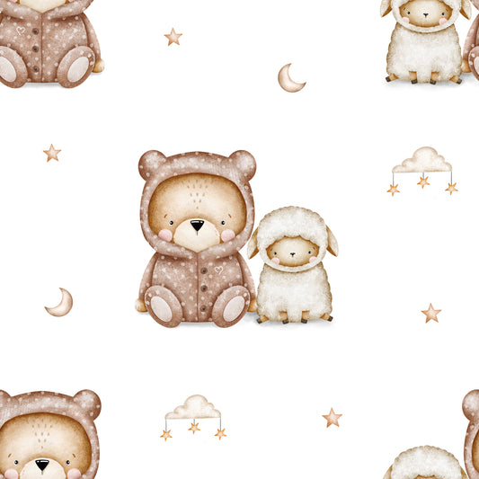 Bear-y Cosy Night (September Pre-Order) - Fabric