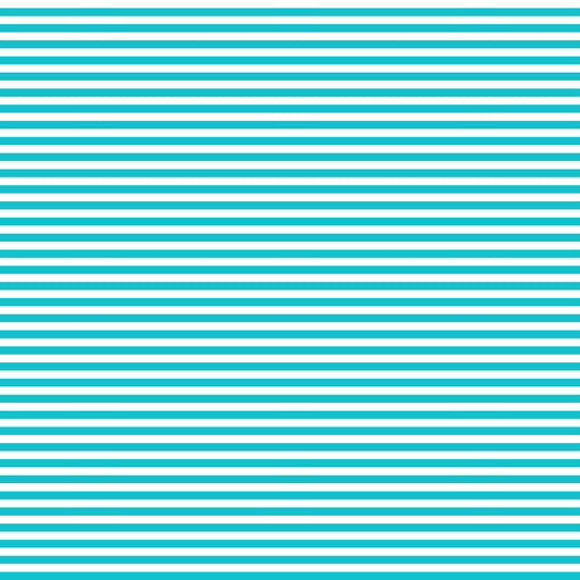 Teal Stripes (September Pre-Order) - Fabric