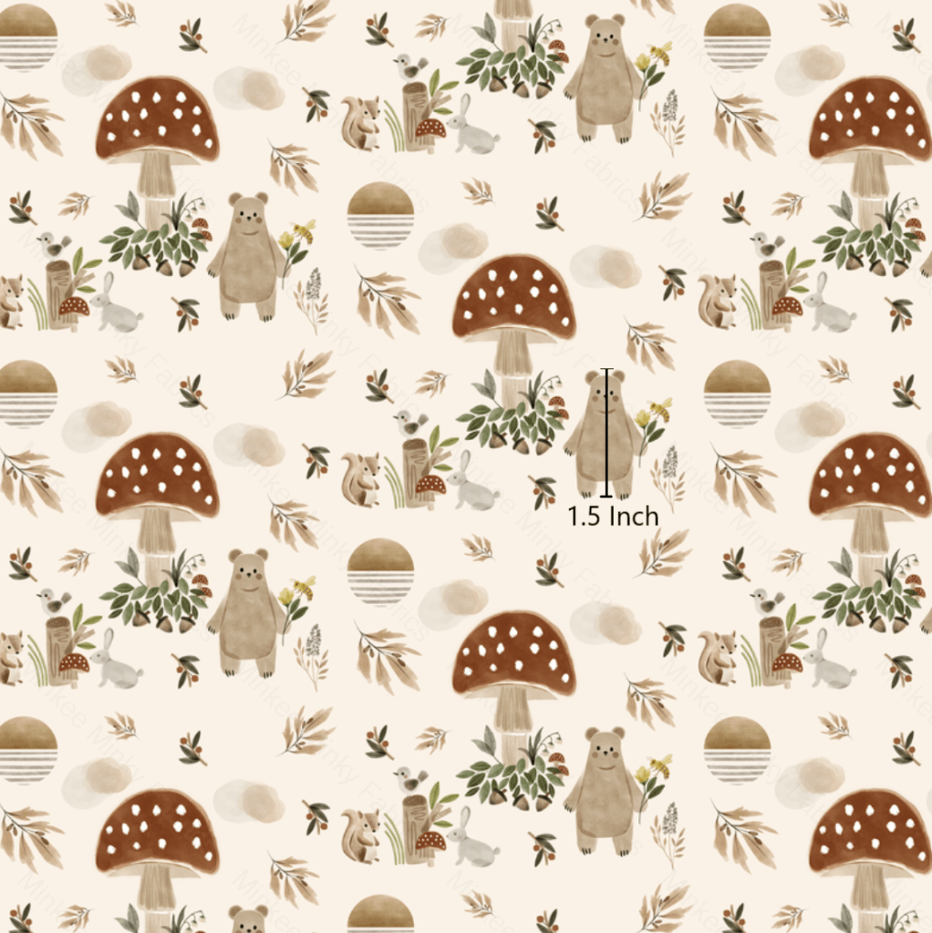 Woodland Wonderland Bear (March Pre-Order) - Fabric Digital Preorder