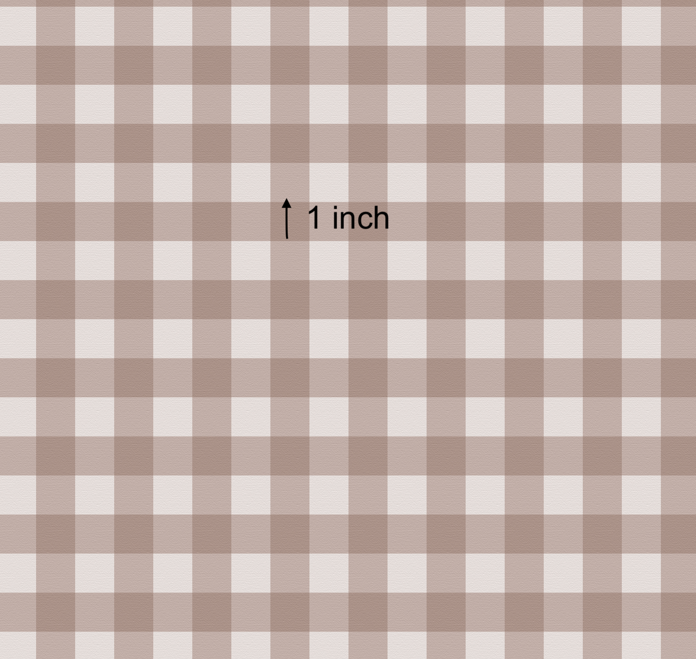 Boho Bear - Brown Gingham (September Pre-Order) - Fabric