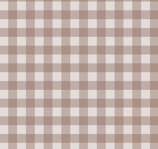 Boho Bear - Brown Gingham (September Pre-Order) - Fabric