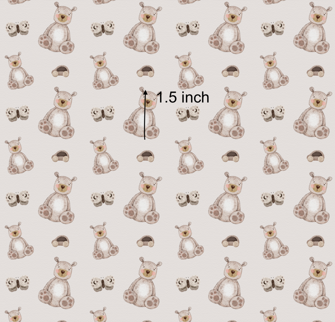 Boho Bear Brown (May Pre-Order) - Fabric