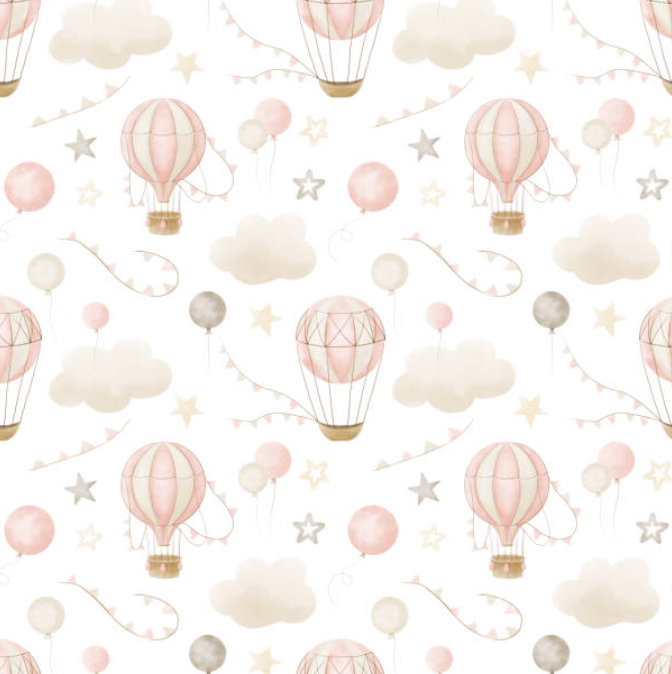 Hot Air Balloon’s Baby Pink (May Pre-Order) - Fabric
