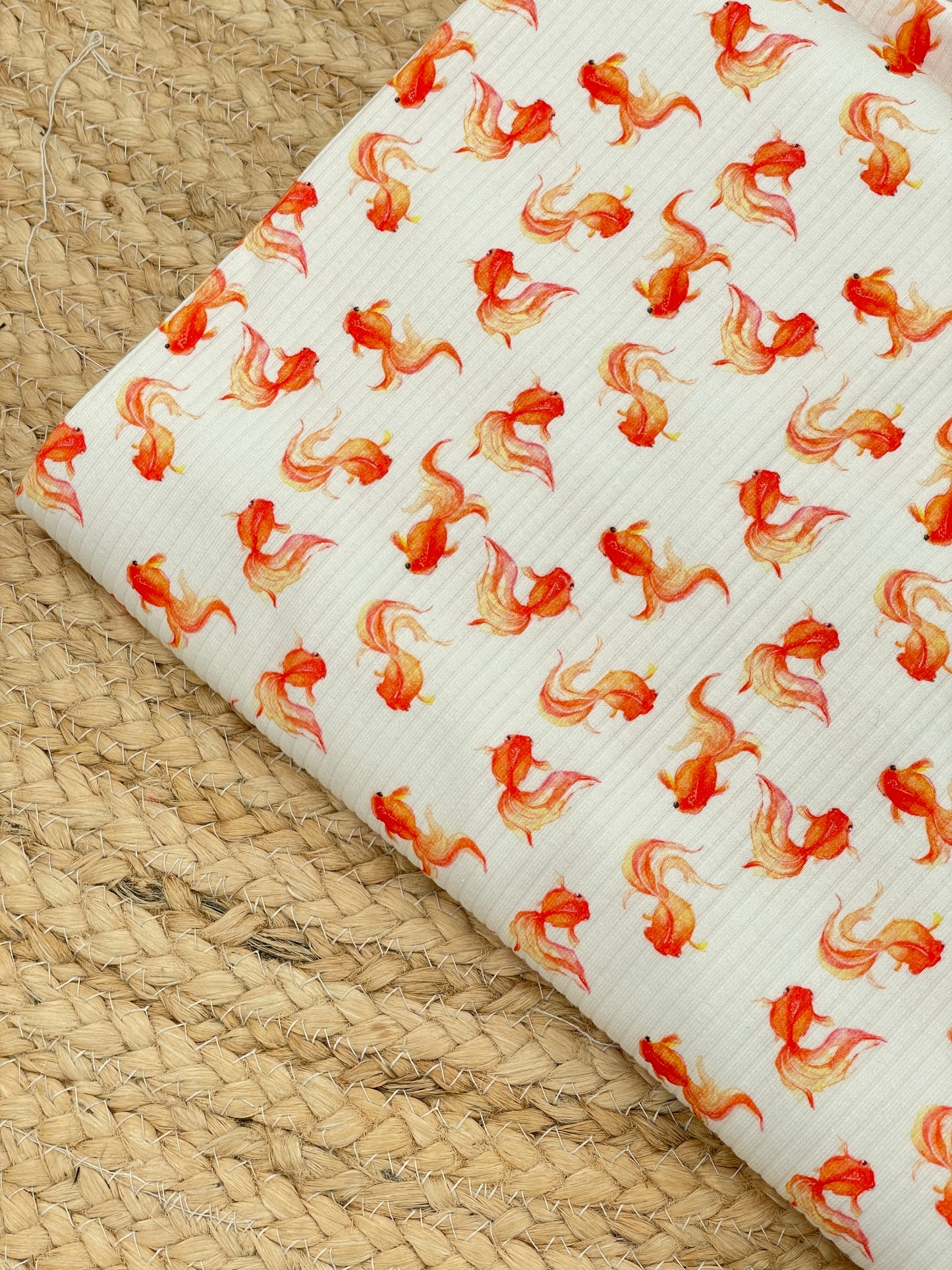 Goldfish- Rib Knit Fabric