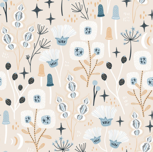Layla Oatmeal - Cotton Woven Fabric