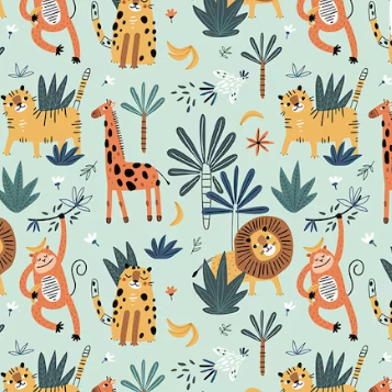 Tropical Animals (May Pre-Order) - Fabric