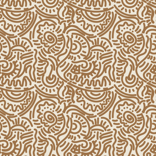 Abstract Henna (February Pre-Order) - Fabric Digital Preorder