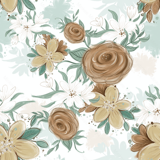 African Floral (Sally Pre-Order) Digital Fabric Preorder