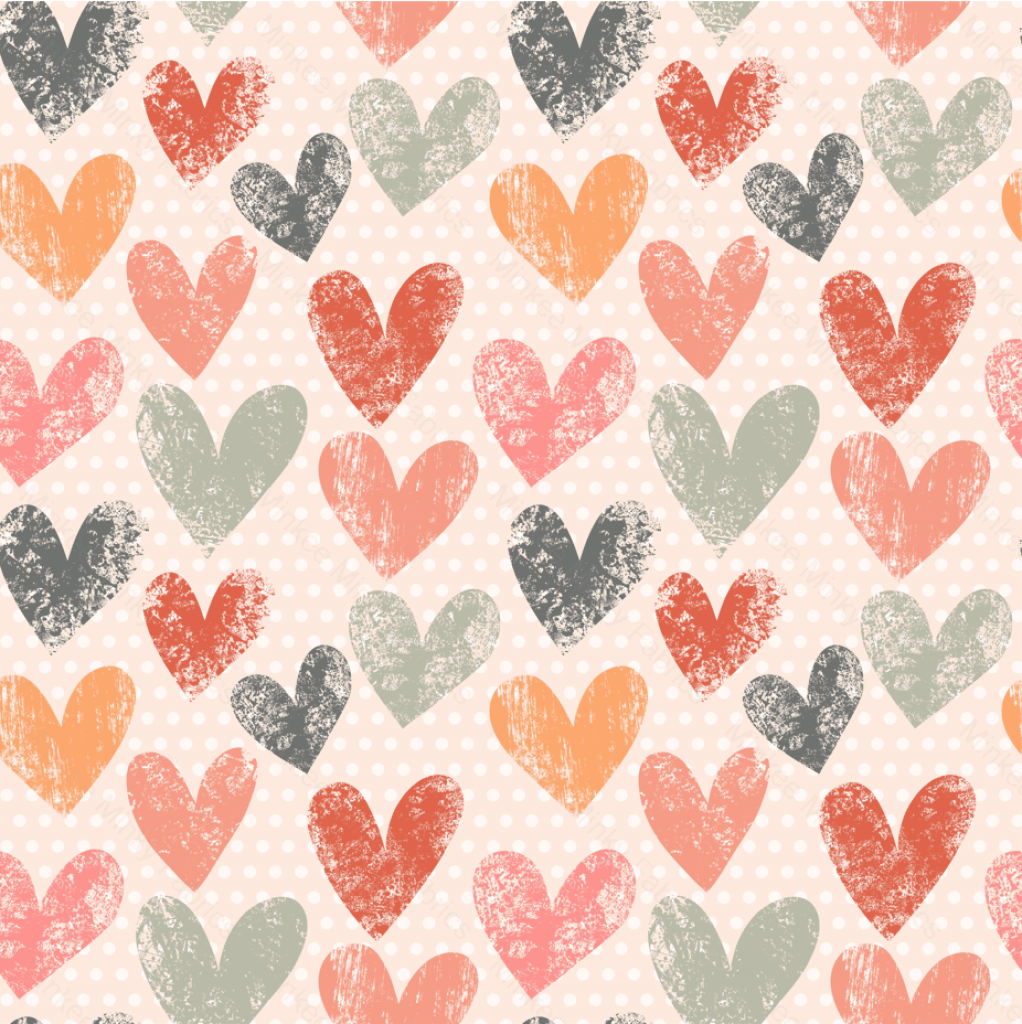 All The Love - Cotton Lycra Fabric Digital Retail