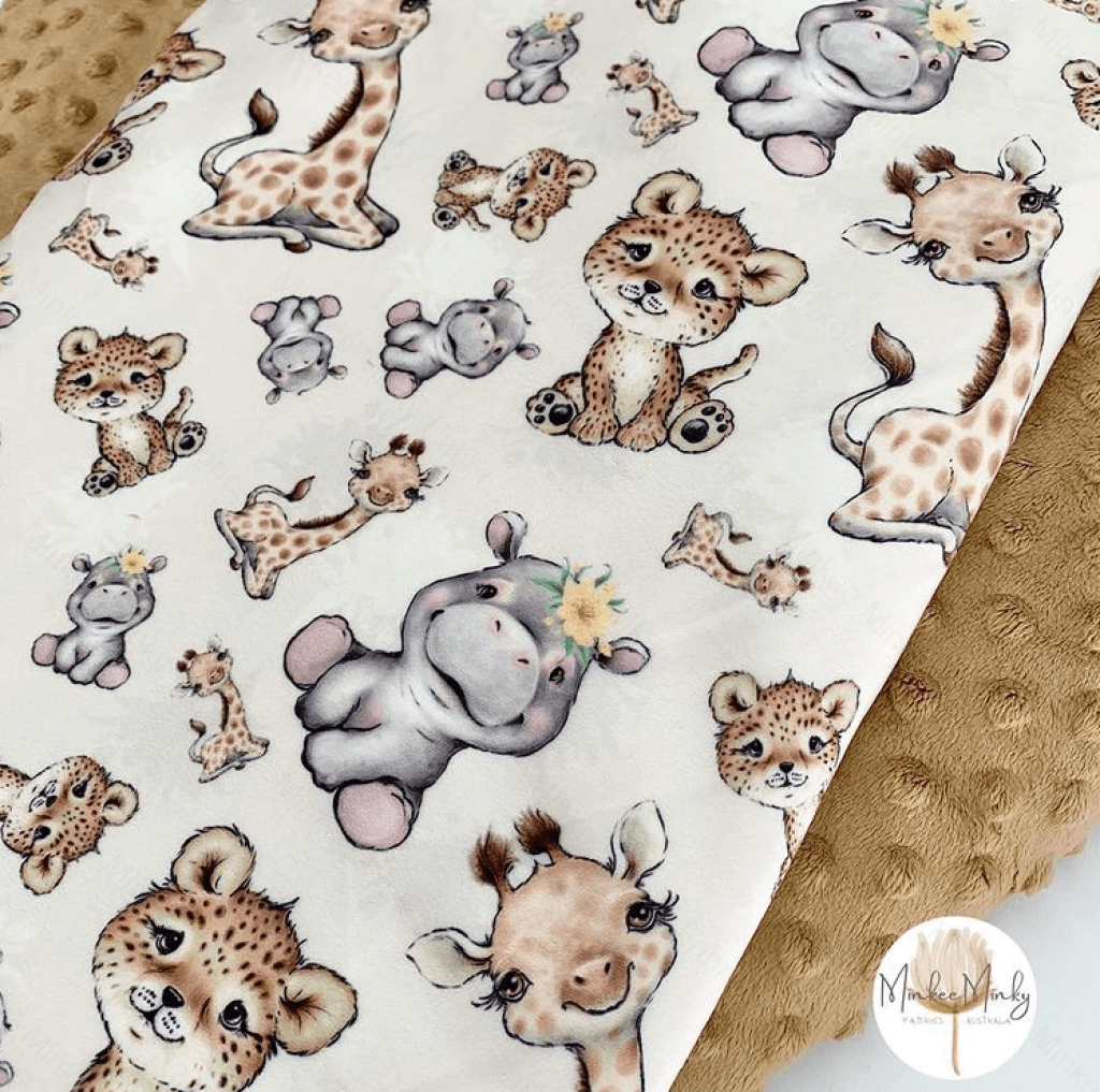 Baby African Animals (August Pre-Order) Digital Fabric Preorder